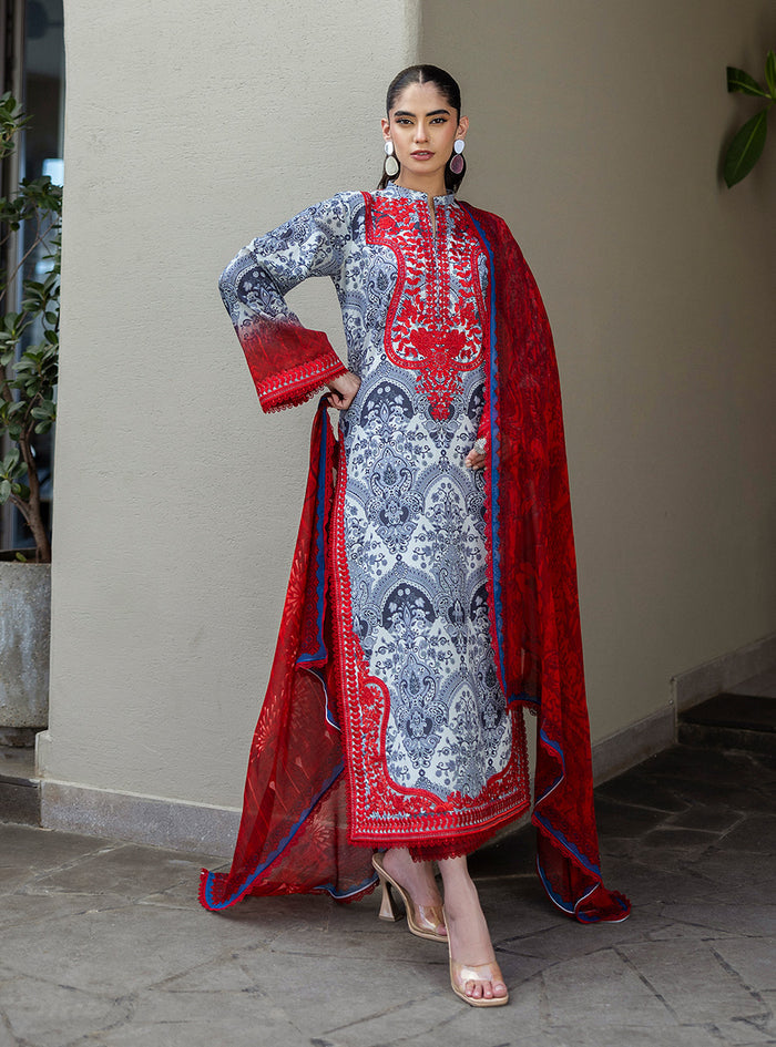 Zainab Chottani | Tahra Lawn 25 | Syra by Zainab Chottani - Designer Dress - Type: Ladies Clothes - Available at Sana Yasir - 100% Original