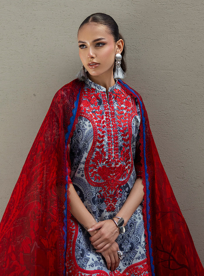 Zainab Chottani | Tahra Lawn 25 | Syra by Zainab Chottani - Designer Dress - Type: Ladies Clothes - Available at Sana Yasir - 100% Original