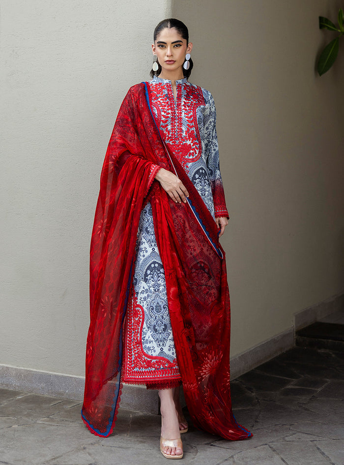 Zainab Chottani | Tahra Lawn 25 | Syra by Zainab Chottani - Designer Dress - Type: Ladies Clothes - Available at Sana Yasir - 100% Original
