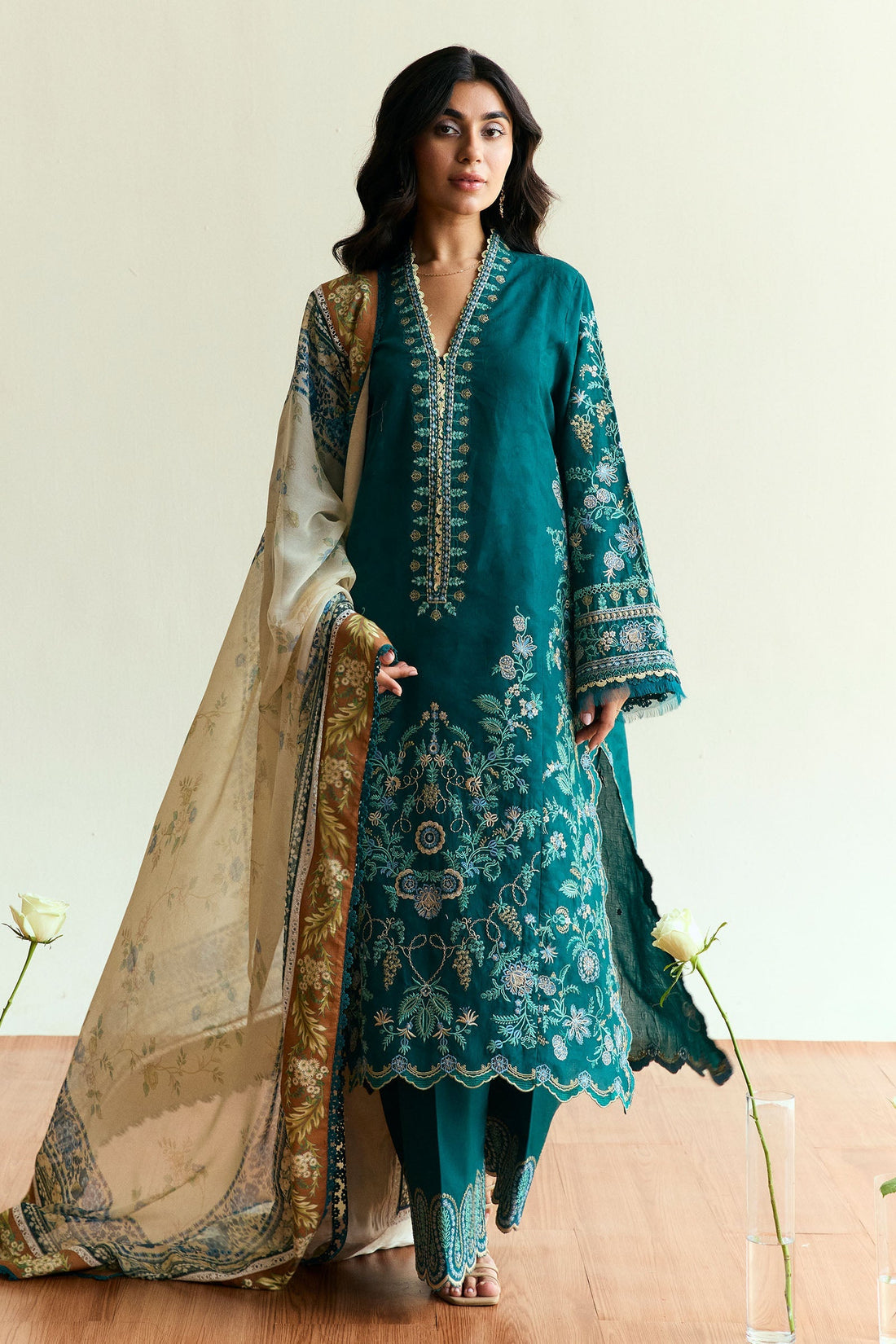 Zara Shahjahan | Coco Eid Edit | Marigold-D4 by Zara Sahjahan - Designer Dress - Type: Ladies Clothes - Available at Sana Yasir - 100% Original