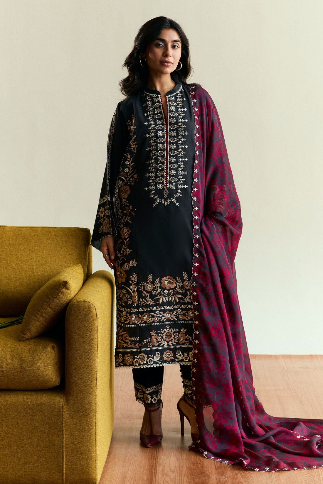 Zara Shahjahan | Coco Eid Edit | Velour-D2 by Zara Sahjahan - Designer Dress - Type: Ladies Clothes - Available at Sana Yasir - 100% Original