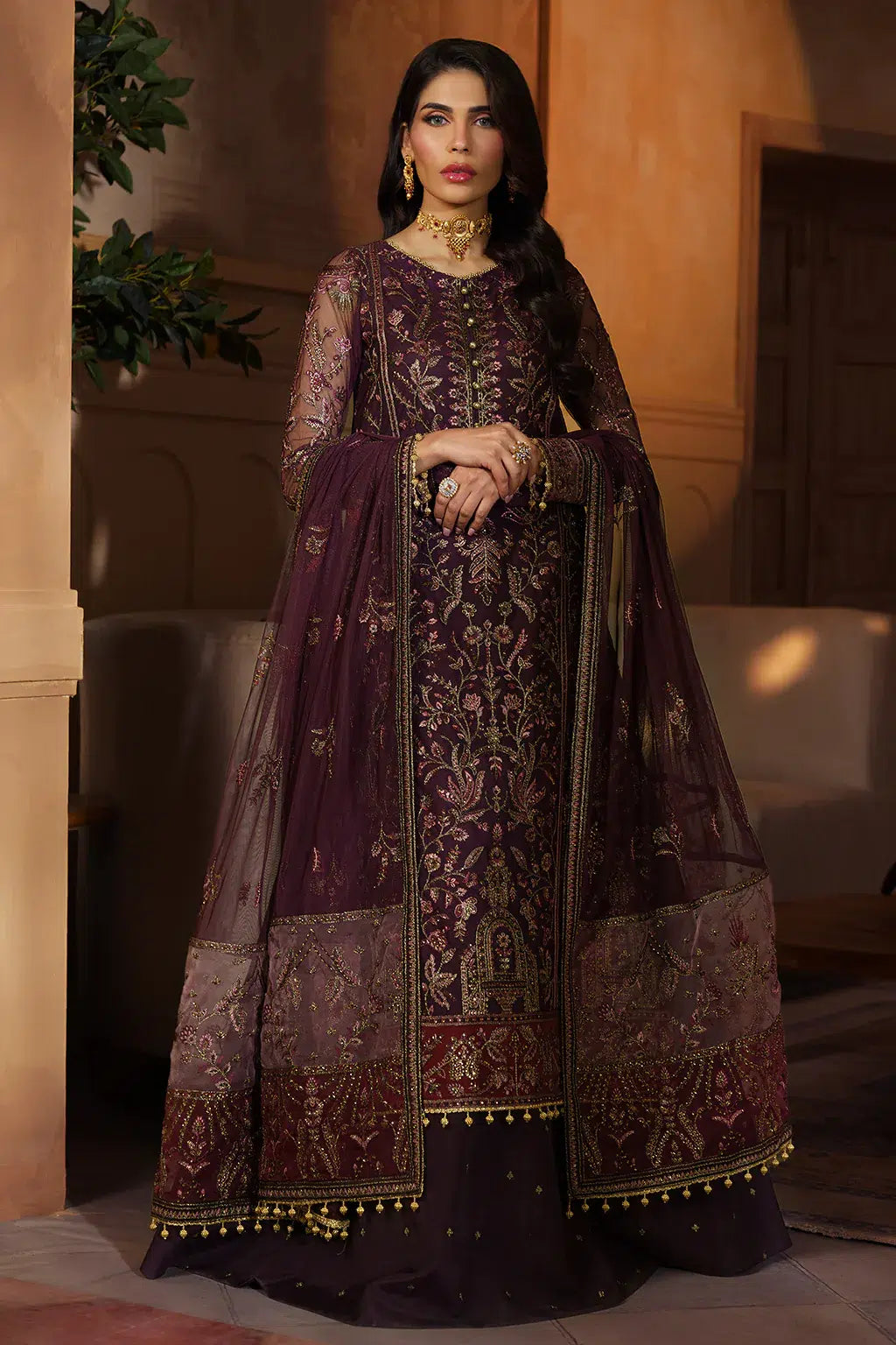 Zarif | Nauroz Festive Formals | ZFN 05 AARZOO by Zarif - Designer Dress - Type: Formal - Available at Sana Yasir - 100% Original