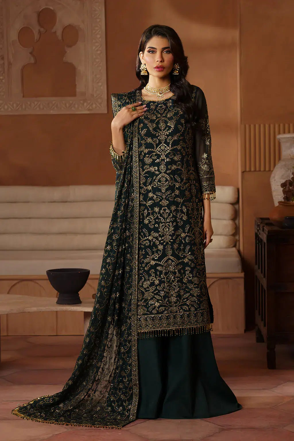 Zarif | Nauroz Festive Formals | ZFN 08 HAMAYAL by Zarif - Designer Dress - Type: Formal - Available at Sana Yasir - 100% Original