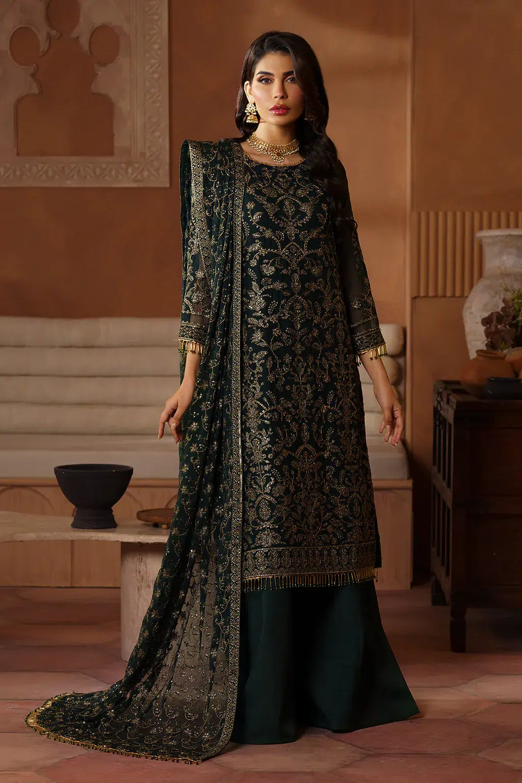 Zarif | Nauroz Festive Formals | ZFN 08 HAMAYAL by Zarif - Designer Dress - Type: Formal - Available at Sana Yasir - 100% Original