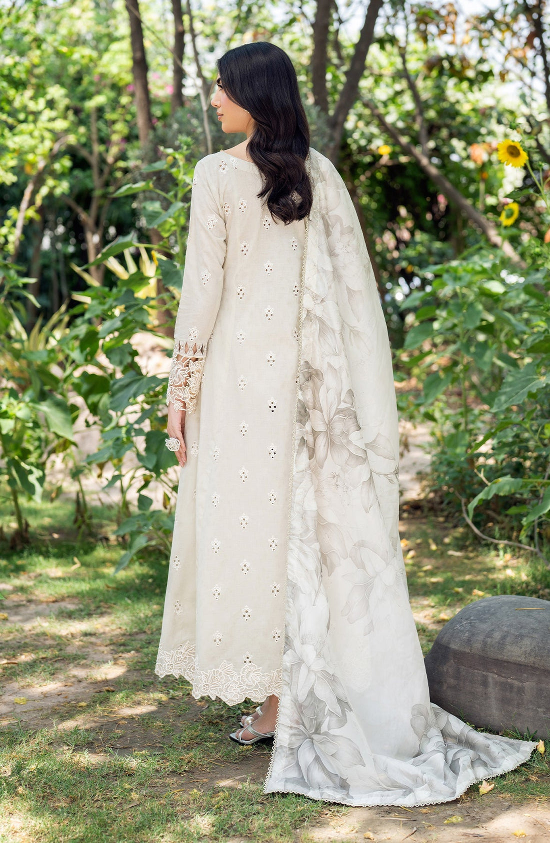 Zarif | Nura Textured Lawn 25 | ISARA by Zarif - Designer Dress - Type: Ladies Clothes - Available at Sana Yasir - 100% Original