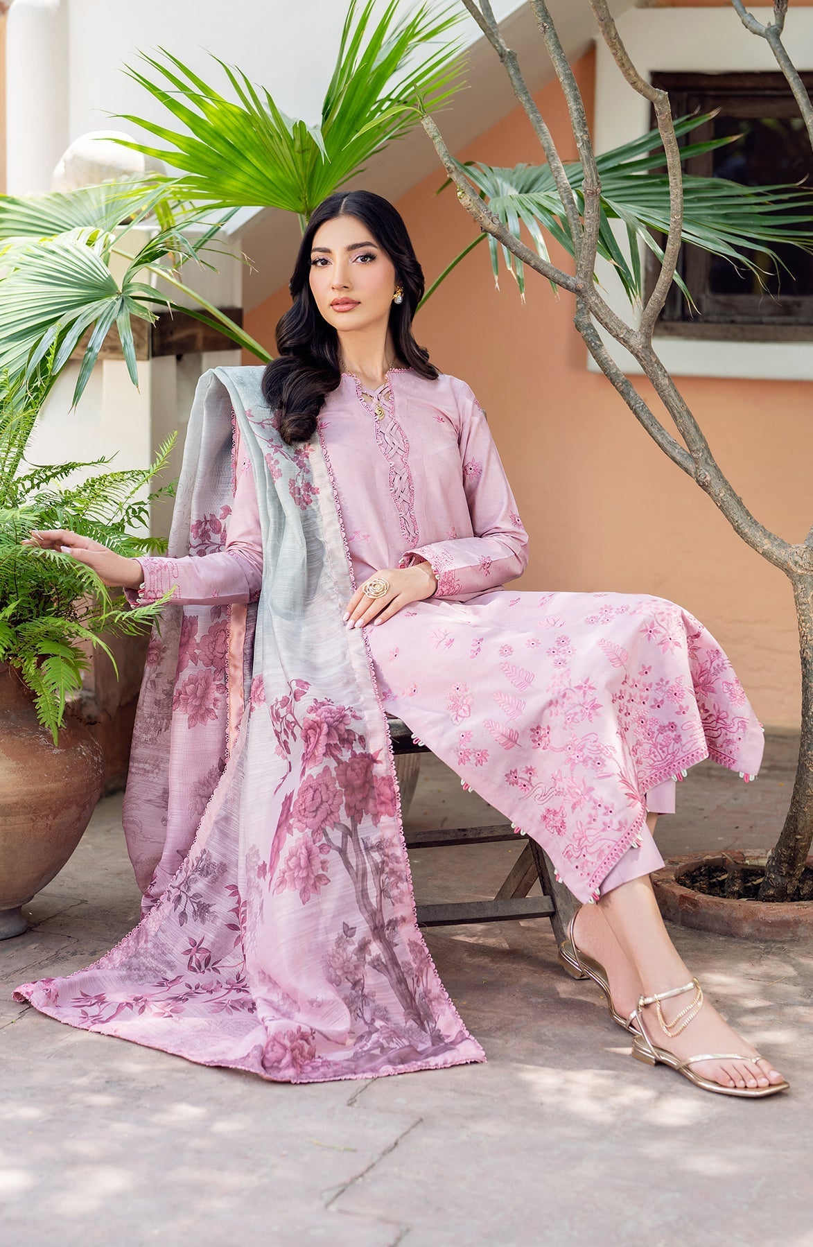 Zarif | Nura Textured Lawn 25 | JEEM by Zarif - Designer Dress - Type: Ladies Clothes - Available at Sana Yasir - 100% Original