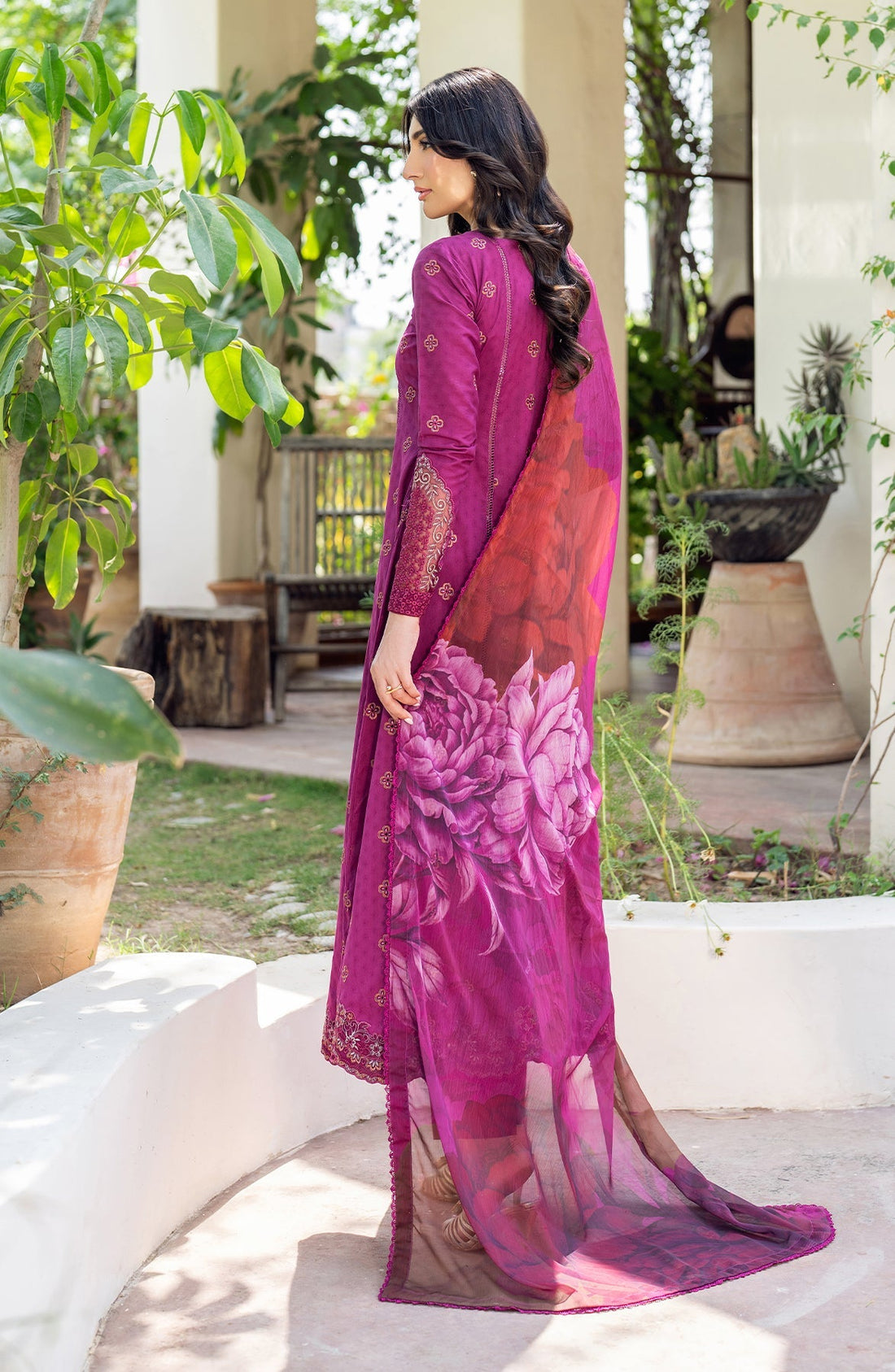 Zarif | Nura Textured Lawn 25 | MEHMAL by Zarif - Designer Dress - Type: Ladies Clothes - Available at Sana Yasir - 100% Original