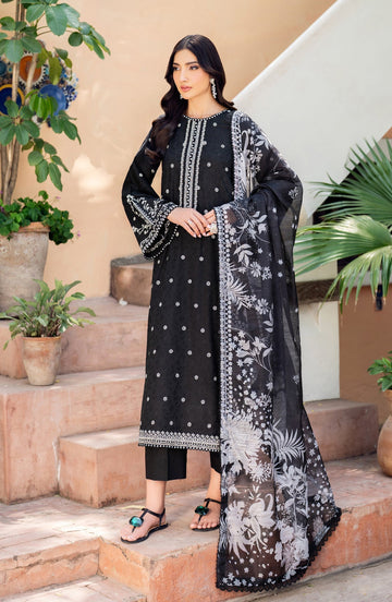 Zarif | Nura Textured Lawn 25 |  MILHA by Zarif - Designer Dress - Type: Ladies Clothes - Available at Sana Yasir - 100% Original