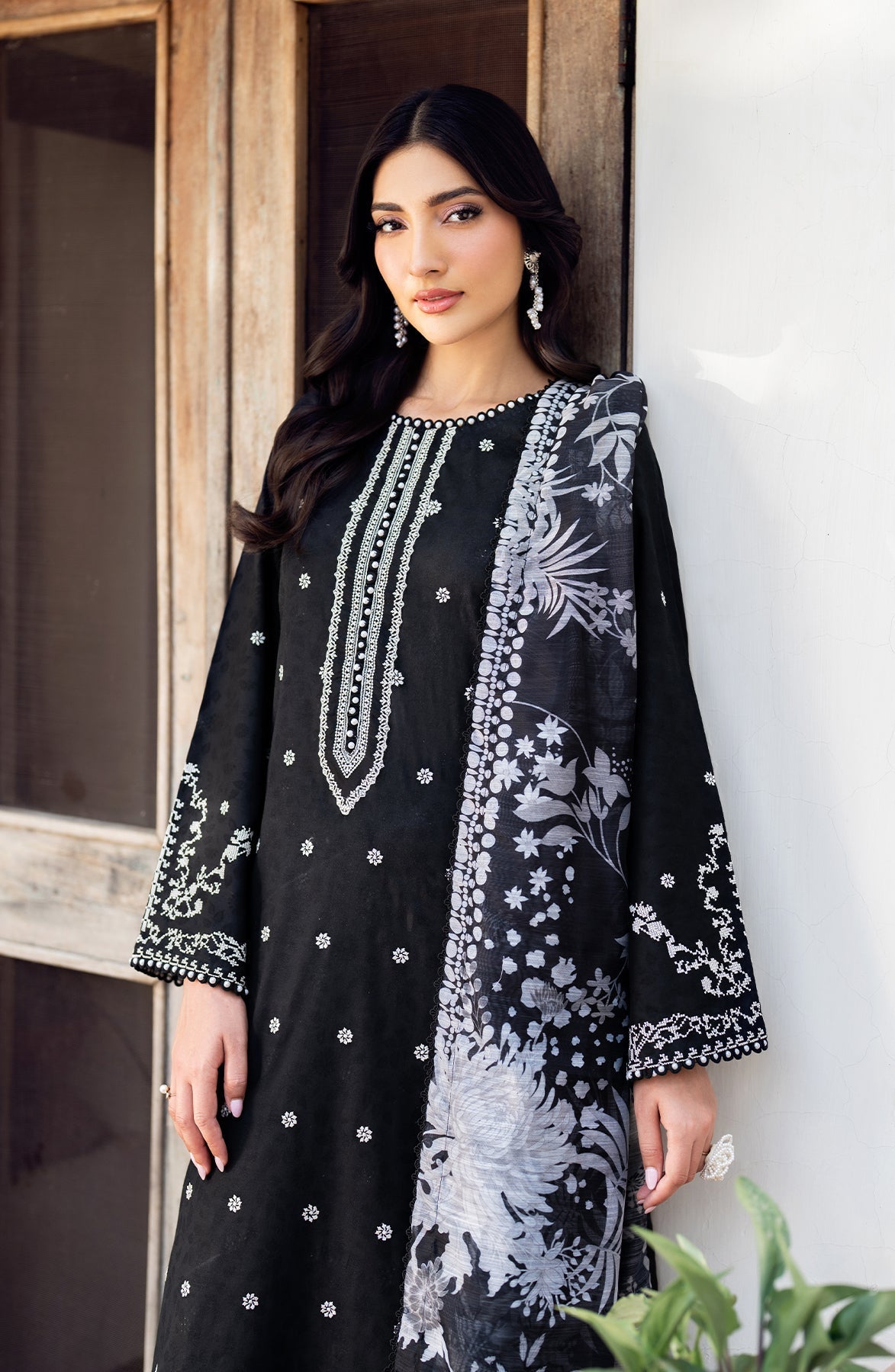 Zarif | Nura Textured Lawn 25 |  MILHA by Zarif - Designer Dress - Type: Ladies Clothes - Available at Sana Yasir - 100% Original