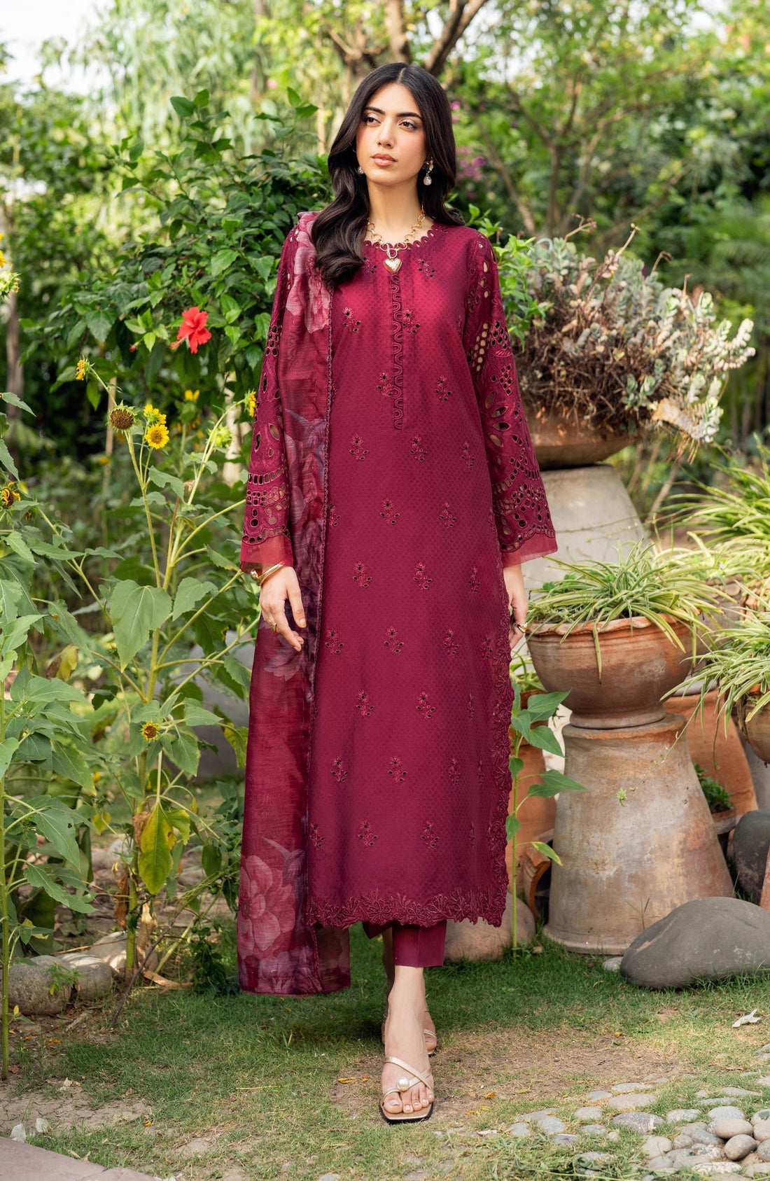 Zarif | Nura Textured Lawn 25 | MORICH by Zarif - Designer Dress - Type: Ladies Clothes - Available at Sana Yasir - 100% Original