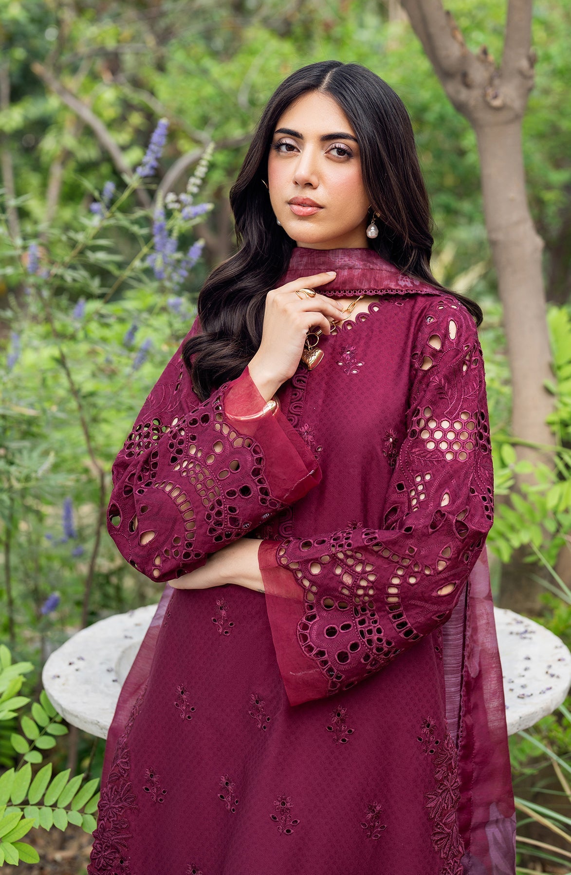 Zarif | Nura Textured Lawn 25 | MORICH by Zarif - Designer Dress - Type: Ladies Clothes - Available at Sana Yasir - 100% Original