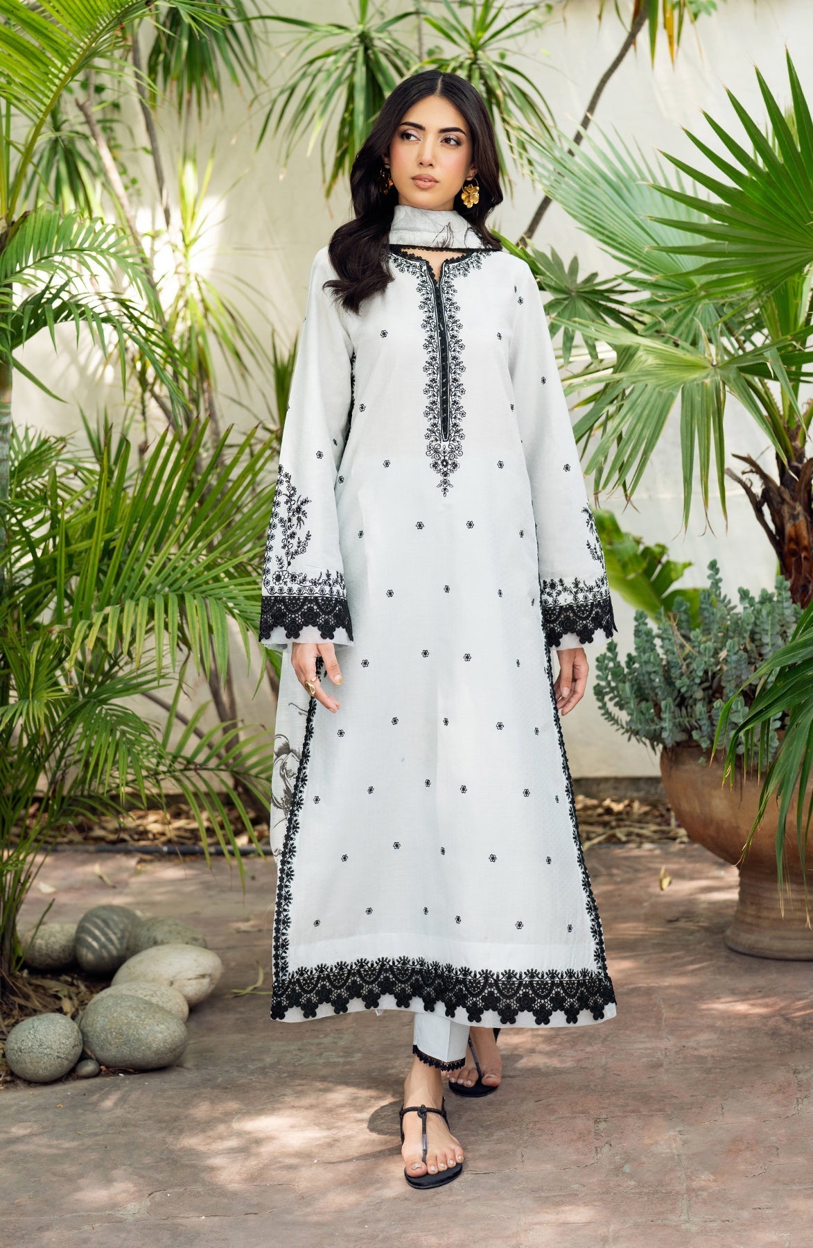Zarif | Nura Textured Lawn 25 | REEHA by Zarif - Designer Dress - Type: Ladies Clothes - Available at Sana Yasir - 100% Original