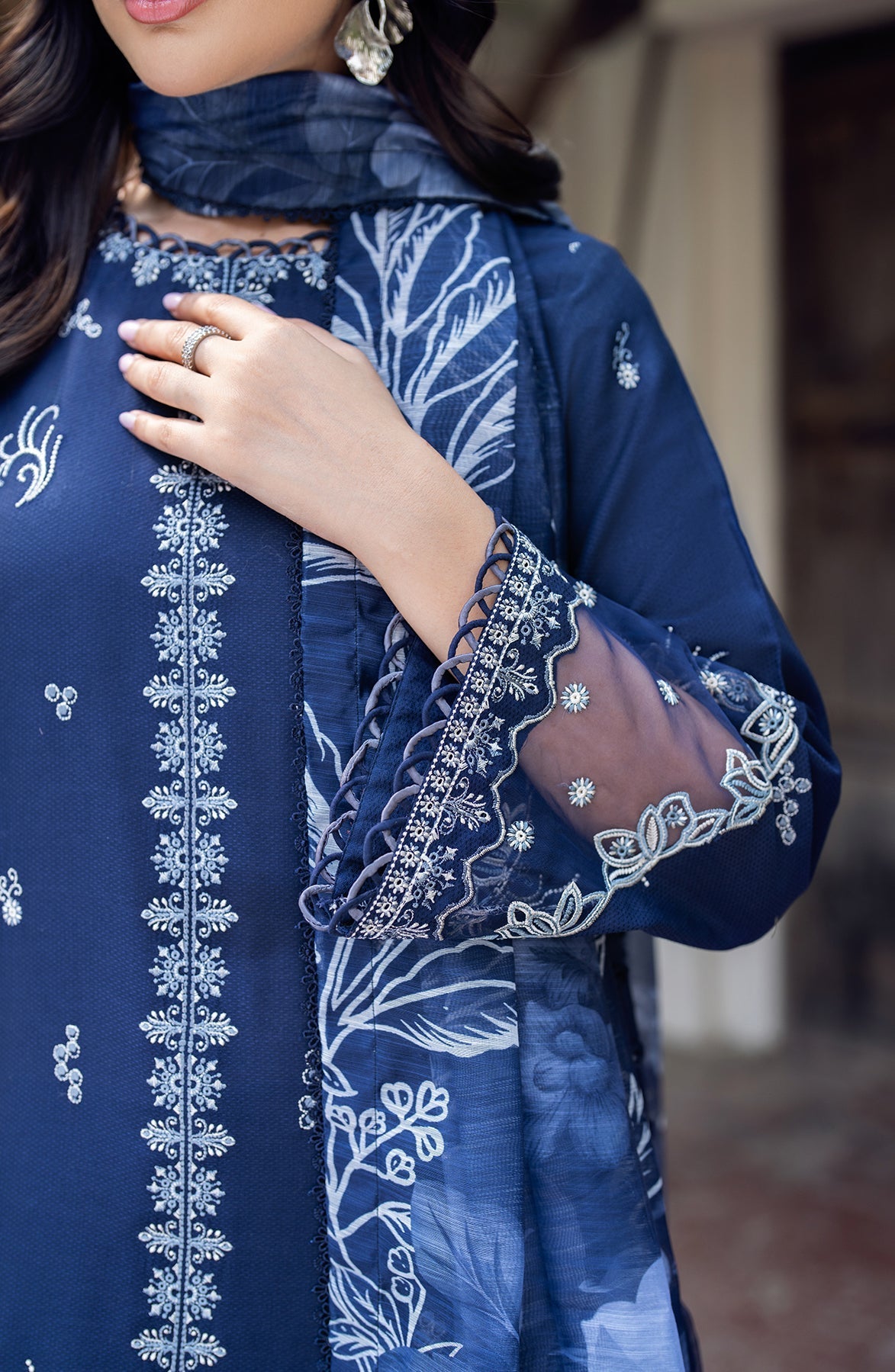 Zarif | Nura Textured Lawn 25 | SEERUM by Zarif - Designer Dress - Type: Ladies Clothes - Available at Sana Yasir - 100% Original