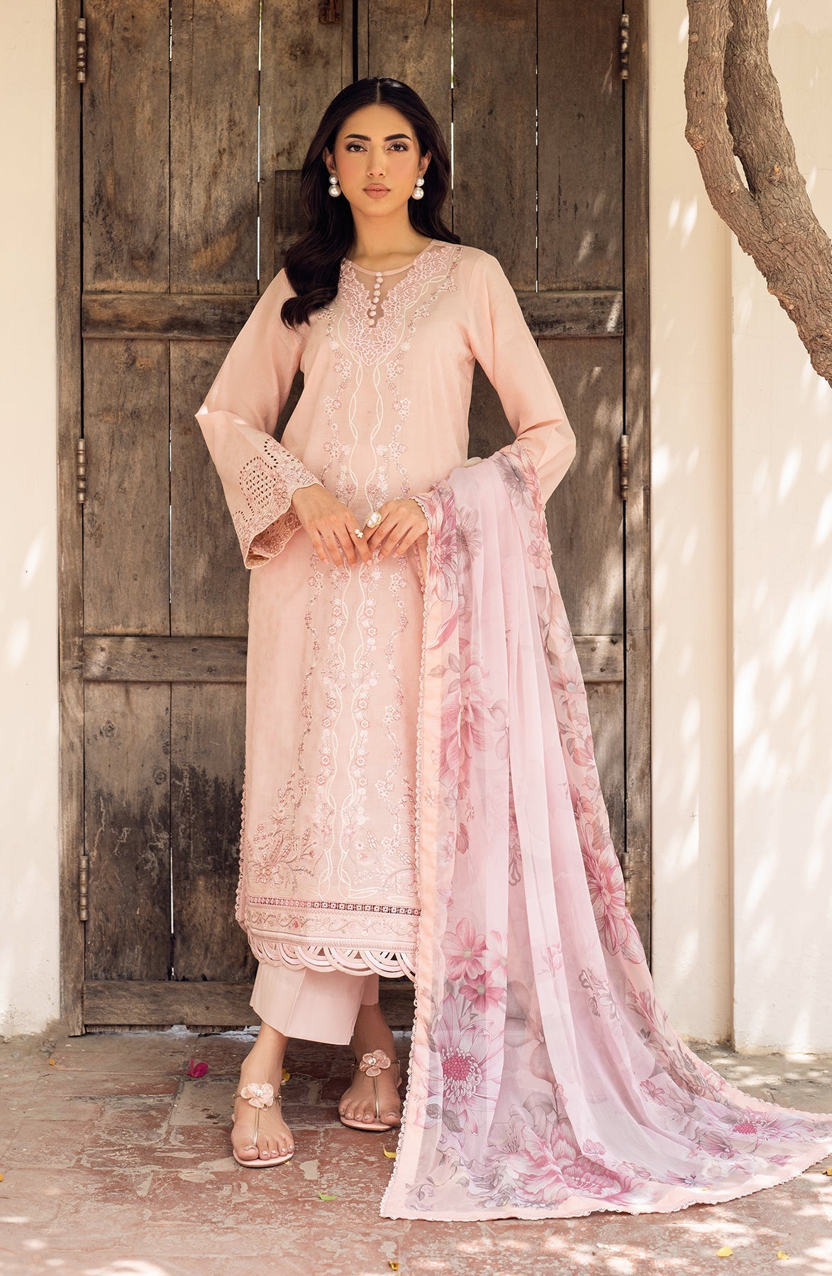 Zarif | Nura Textured Lawn 25 | VIYANA by Zarif - Designer Dress - Type: Ladies Clothes - Available at Sana Yasir - 100% Original