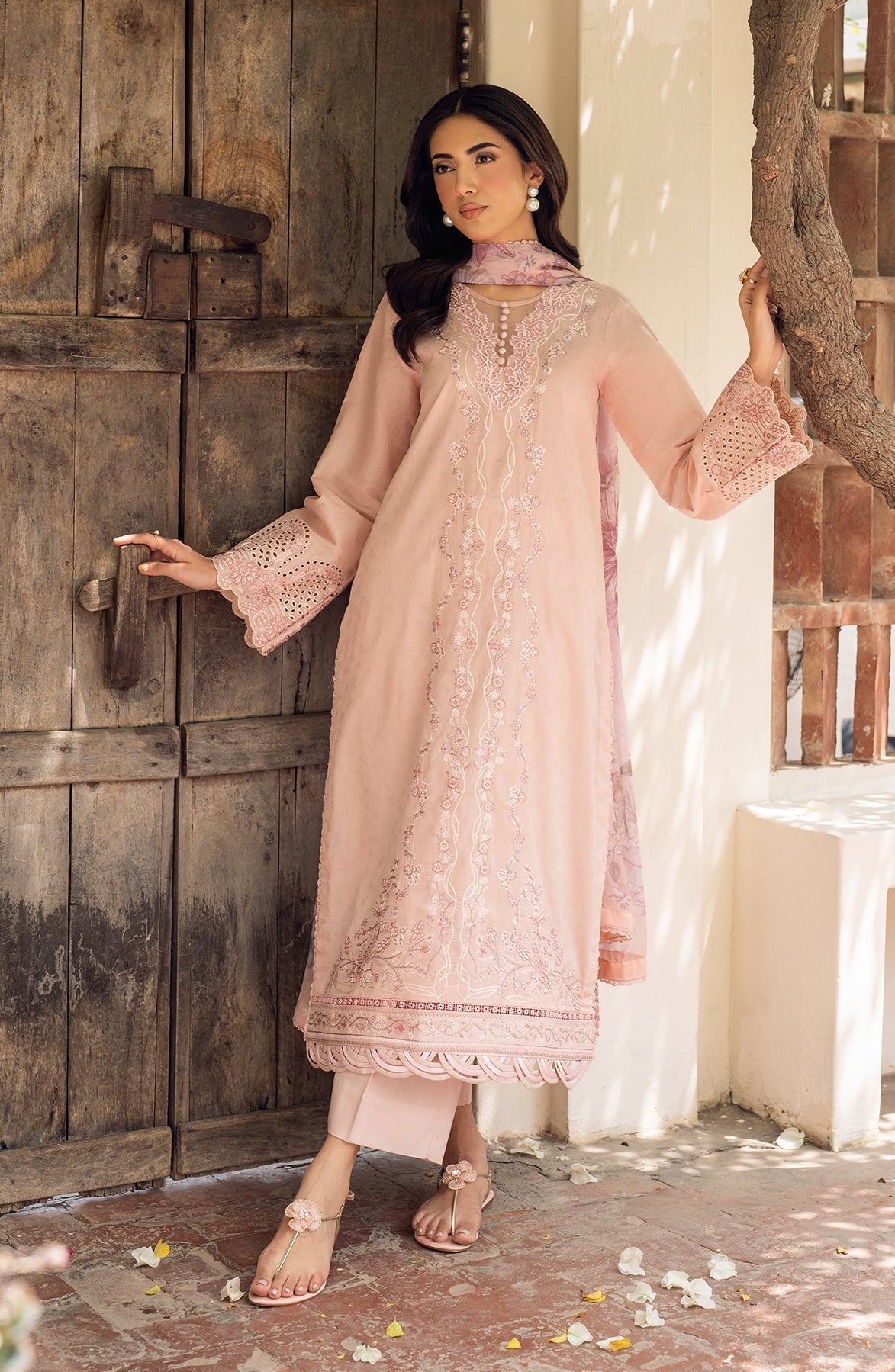 Zarif | Nura Textured Lawn 25 | VIYANA by Zarif - Designer Dress - Type: Ladies Clothes - Available at Sana Yasir - 100% Original