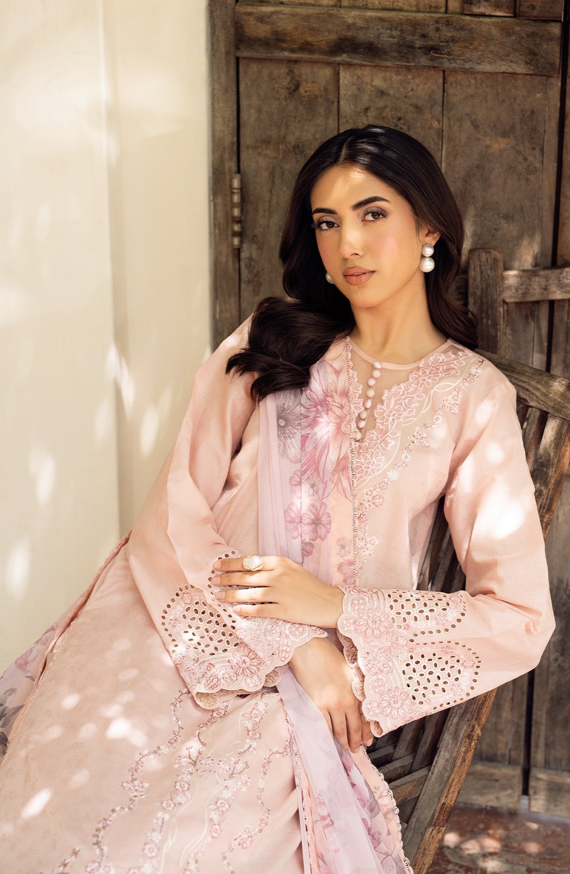 Zarif | Nura Textured Lawn 25 | VIYANA by Zarif - Designer Dress - Type: Ladies Clothes - Available at Sana Yasir - 100% Original