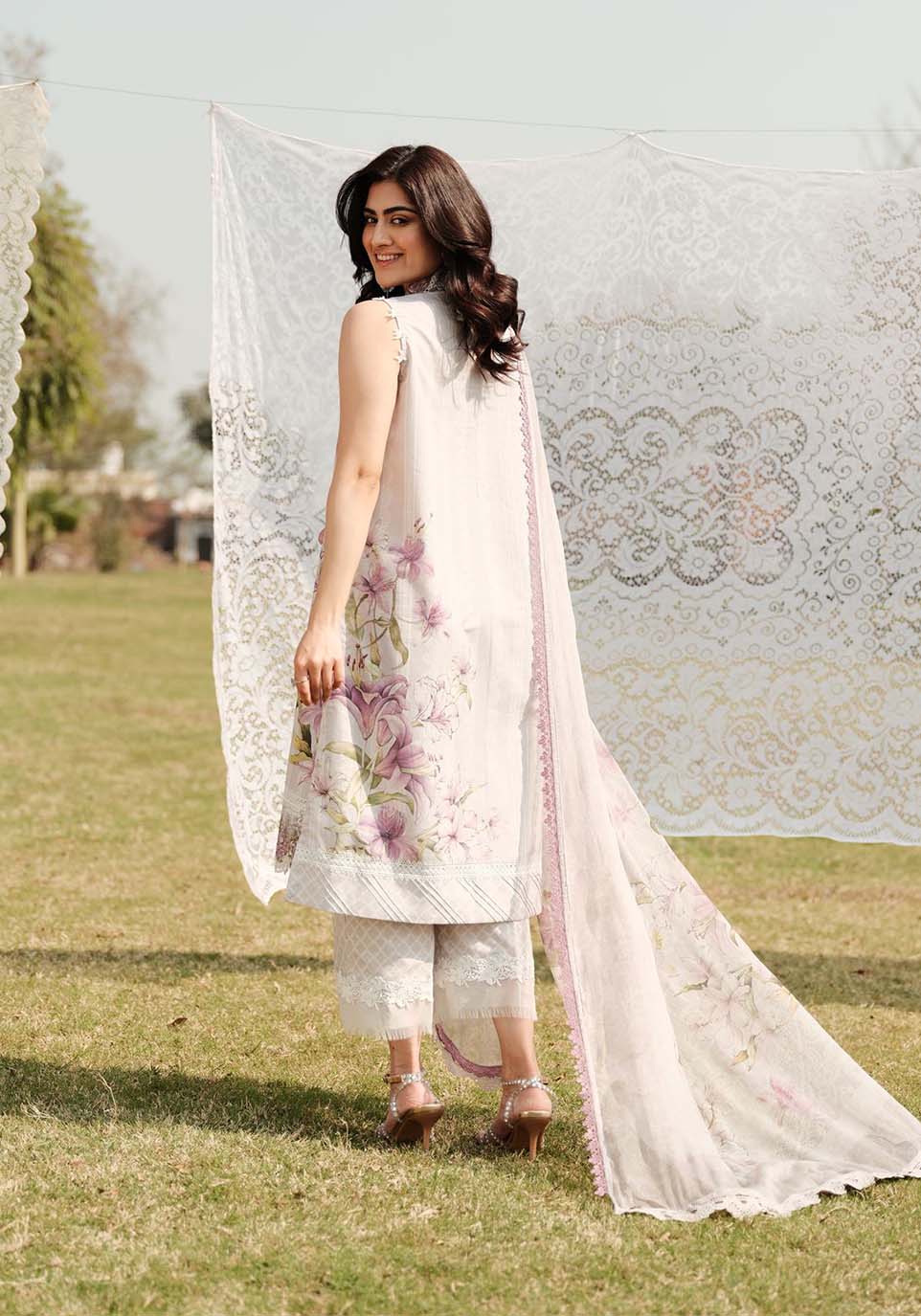 Zarqash | Luxe Lawn 24 | ZQ 3 by Zarqash - Designer Dress - Type: Luxury - Available at Sana Yasir - 100% Original