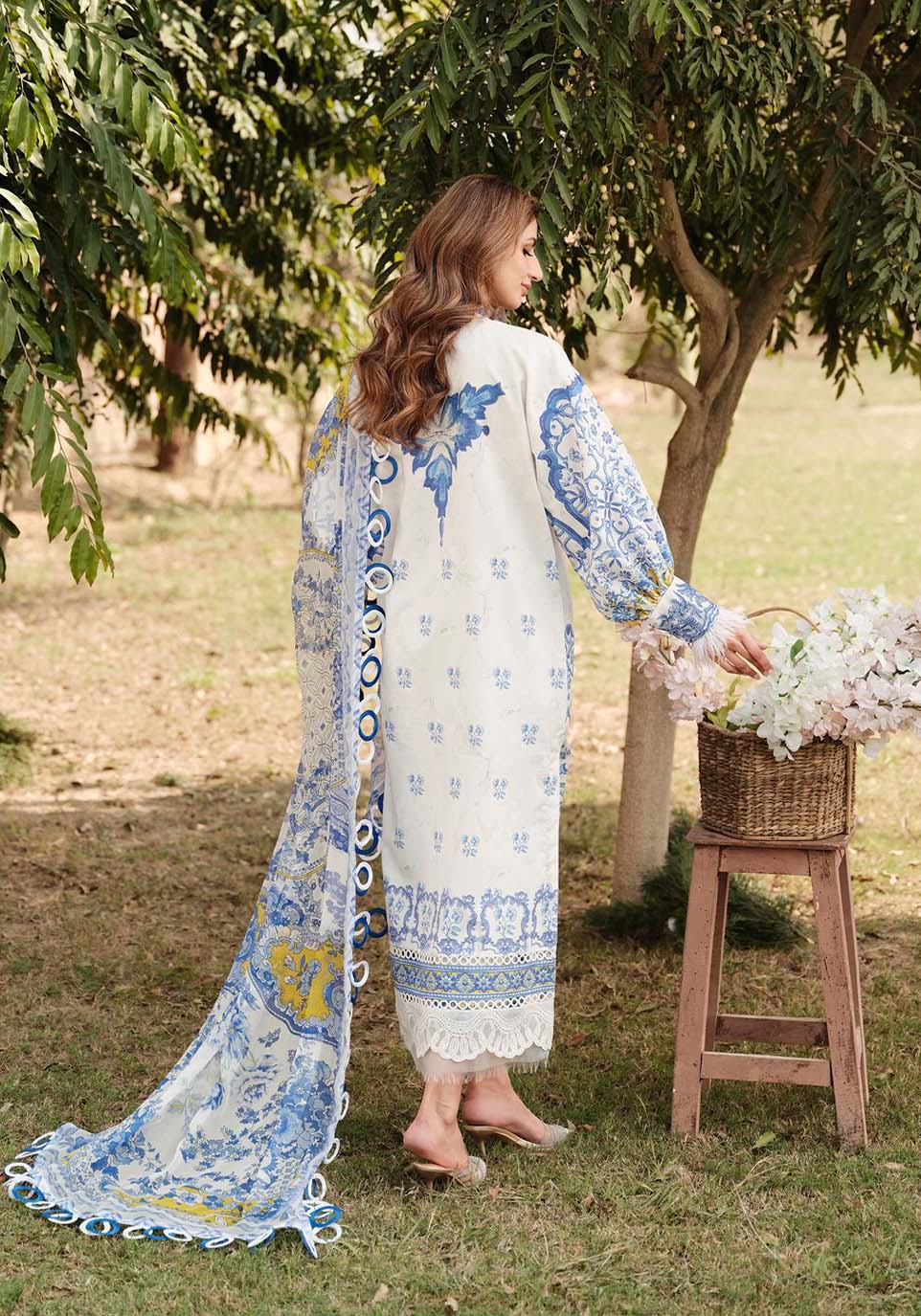 Zarqash | Luxe Lawn 24 | ZQ 7 by Zarqash - Designer Dress - Type: Luxury - Available at Sana Yasir - 100% Original