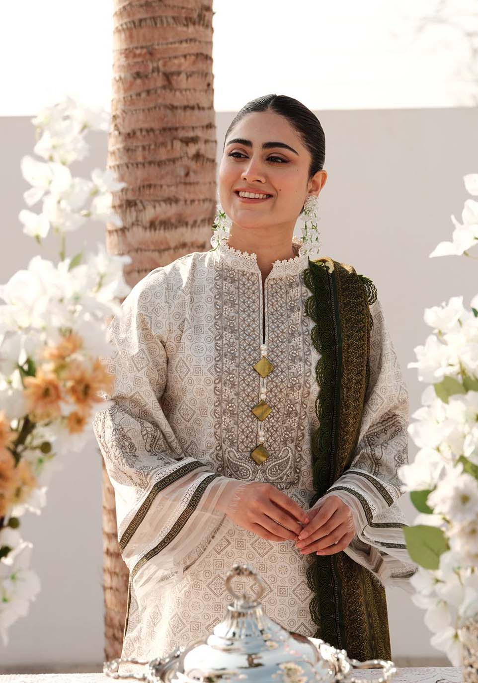 Zarqash | Luxe Lawn 24 | ZQ 9 by Zarqash - Designer Dress - Type: Luxury - Available at Sana Yasir - 100% Original