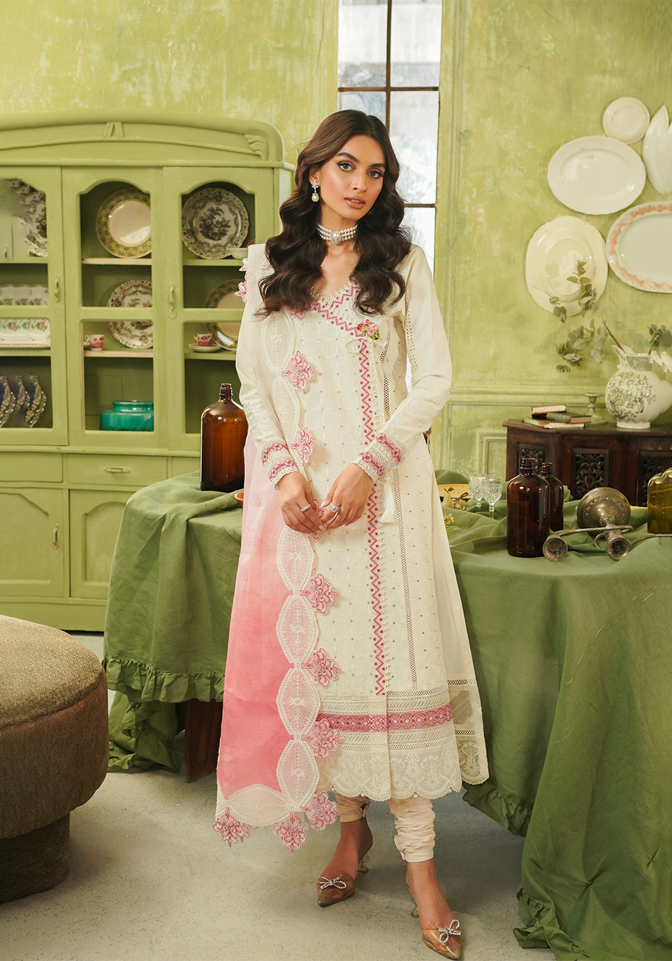 Zarqash | Tresor Luxury Lawn 24 | ZQT 006 IDA by Zarqash - Designer Dress - Type: Luxury - Available at Sana Yasir - 100% Original