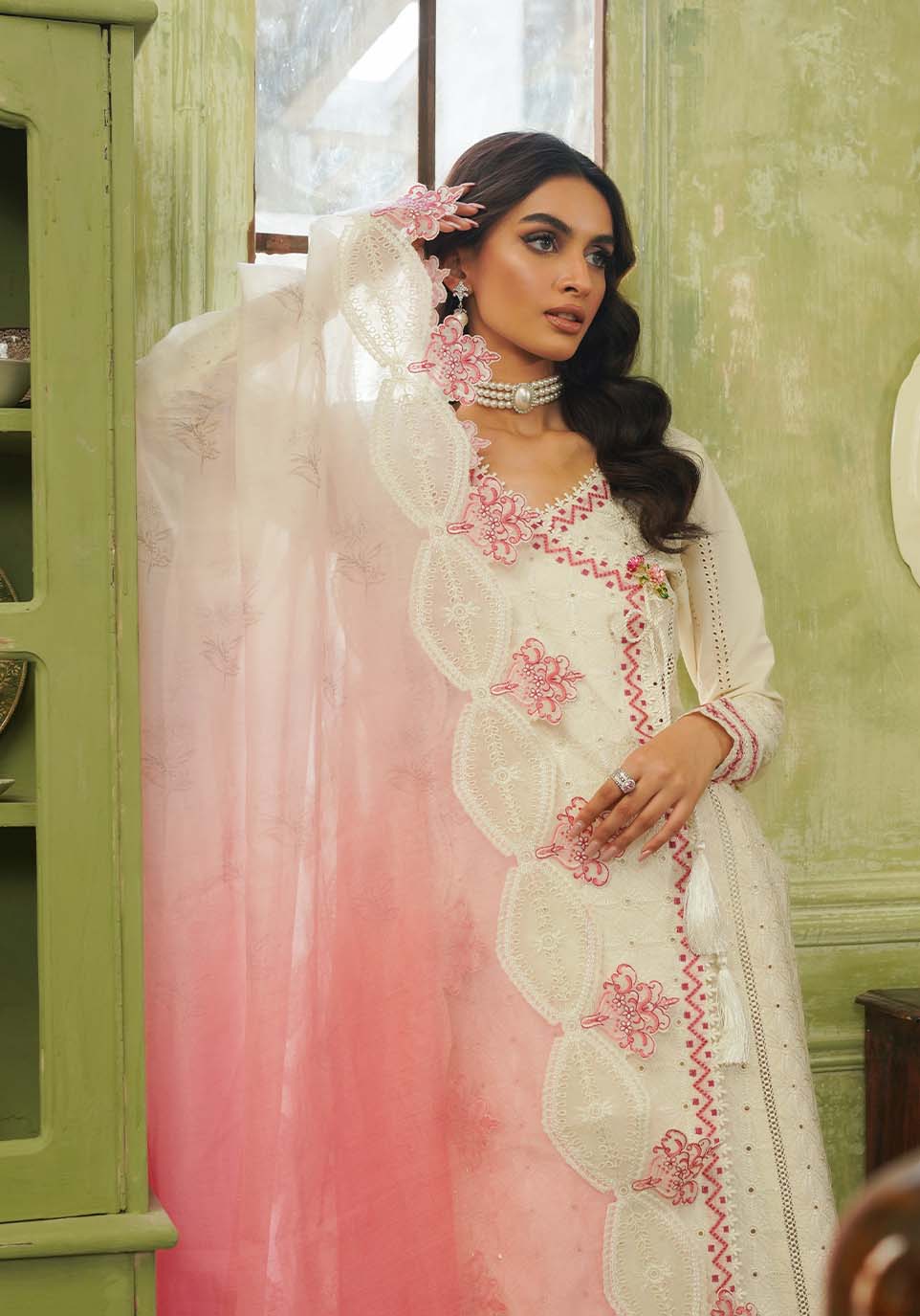 Zarqash | Tresor Luxury Lawn 24 | ZQT 006 IDA by Zarqash - Designer Dress - Type: Luxury - Available at Sana Yasir - 100% Original