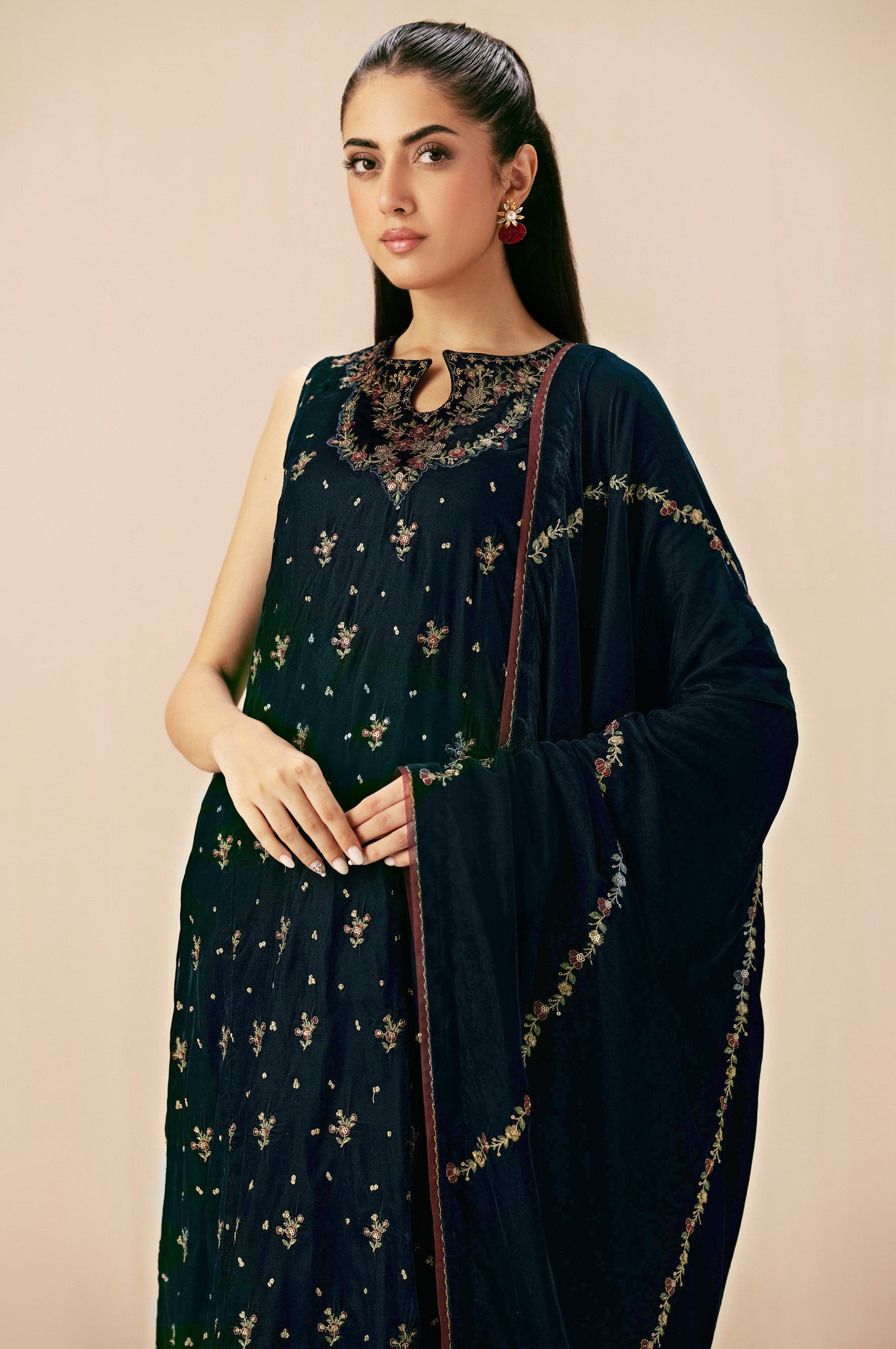 Zeen | Winter Collection | Velvet 24 by Zeen - Designer Dress - Type: Ladies Clothes - Available at Sana Yasir - 100% Original