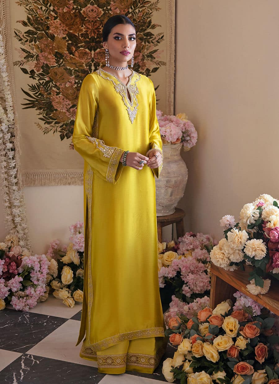 Farah Talib Aziz | Mayna Festive Luxe | Veesta Lime by Farah Talib Aziz - Designer Dress - Type: Bridal - Available at Sana Yasir - 100% Original
