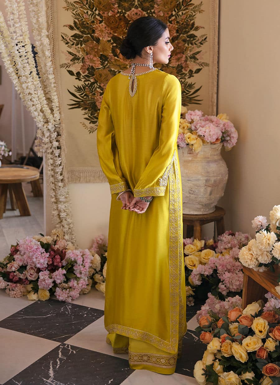 Farah Talib Aziz | Mayna Festive Luxe | Veesta Lime by Farah Talib Aziz - Designer Dress - Type: Bridal - Available at Sana Yasir - 100% Original
