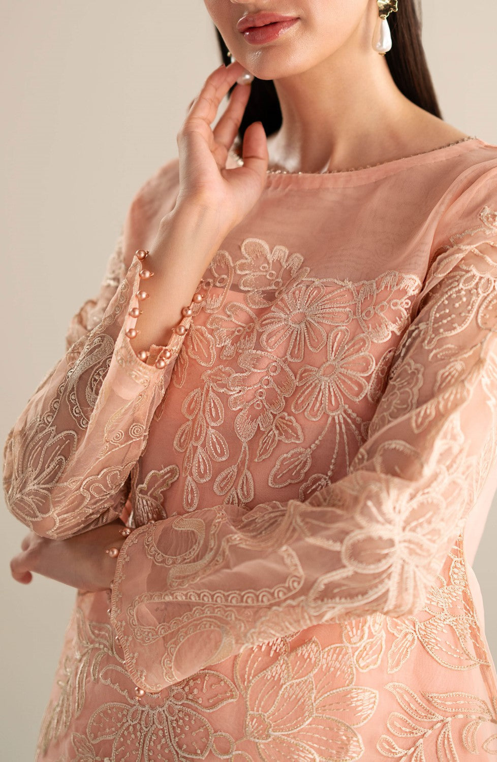 Maryum N Maria | Lagom Ready to Wear | LOTUS - MS-24212 by Maryum N Maria - Designer Dress - Type: Ladies Clothes - Available at Sana Yasir - 100% Original