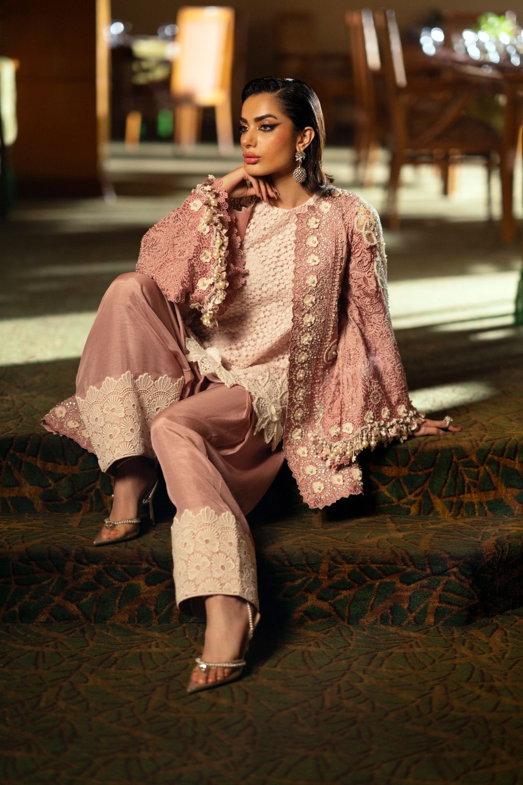 AJR Couture | Cutwork Edit 24 | MARLOT by AJR Couture - Designer Dress - Type: Ladies Clothes - Available at Sana Yasir - 100% Original