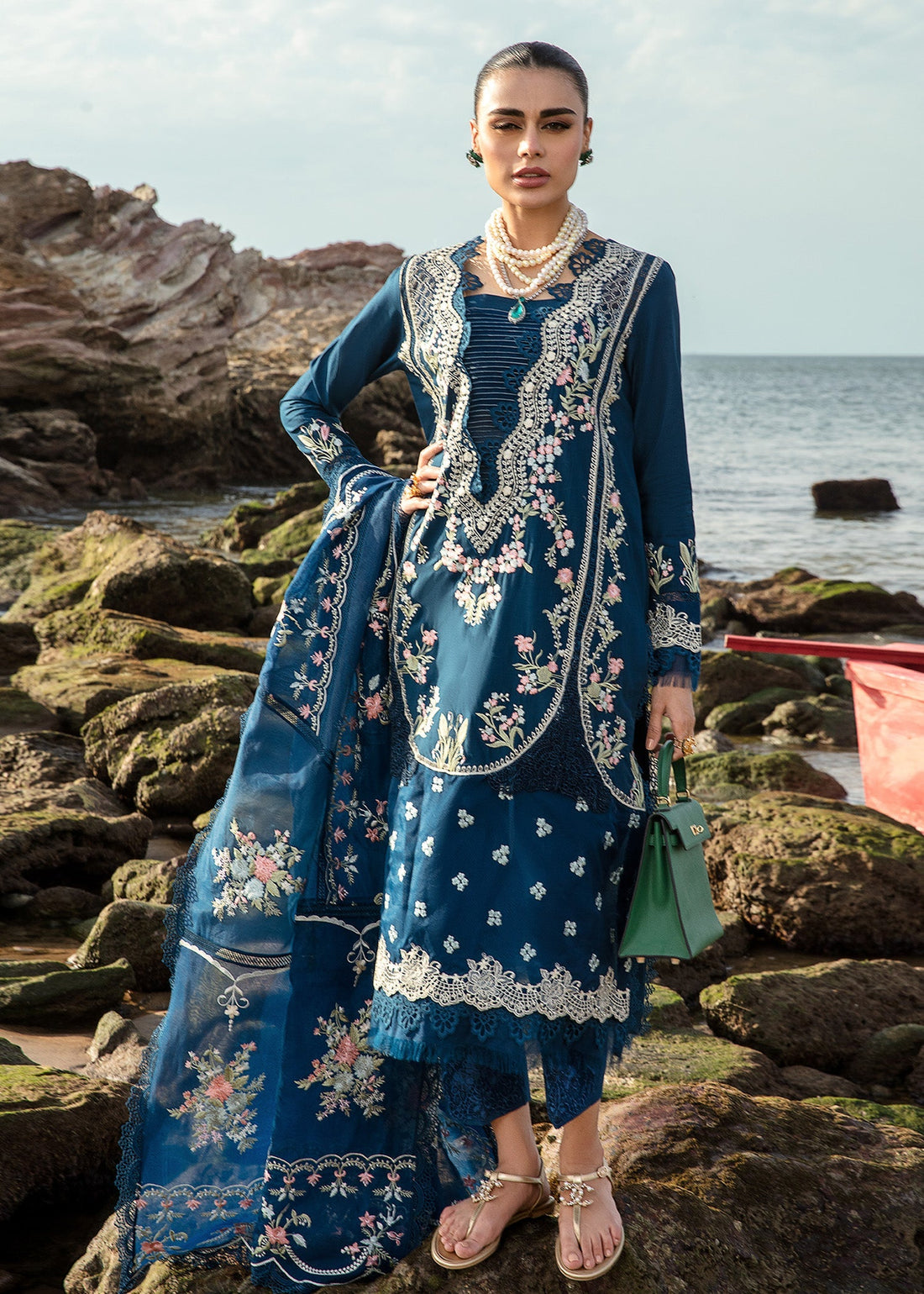 Crimson | Lawn 24 | Lolita - Lapis by Crimson - Designer Dress - Type: Luxury - Available at Sana Yasir - 100% Original