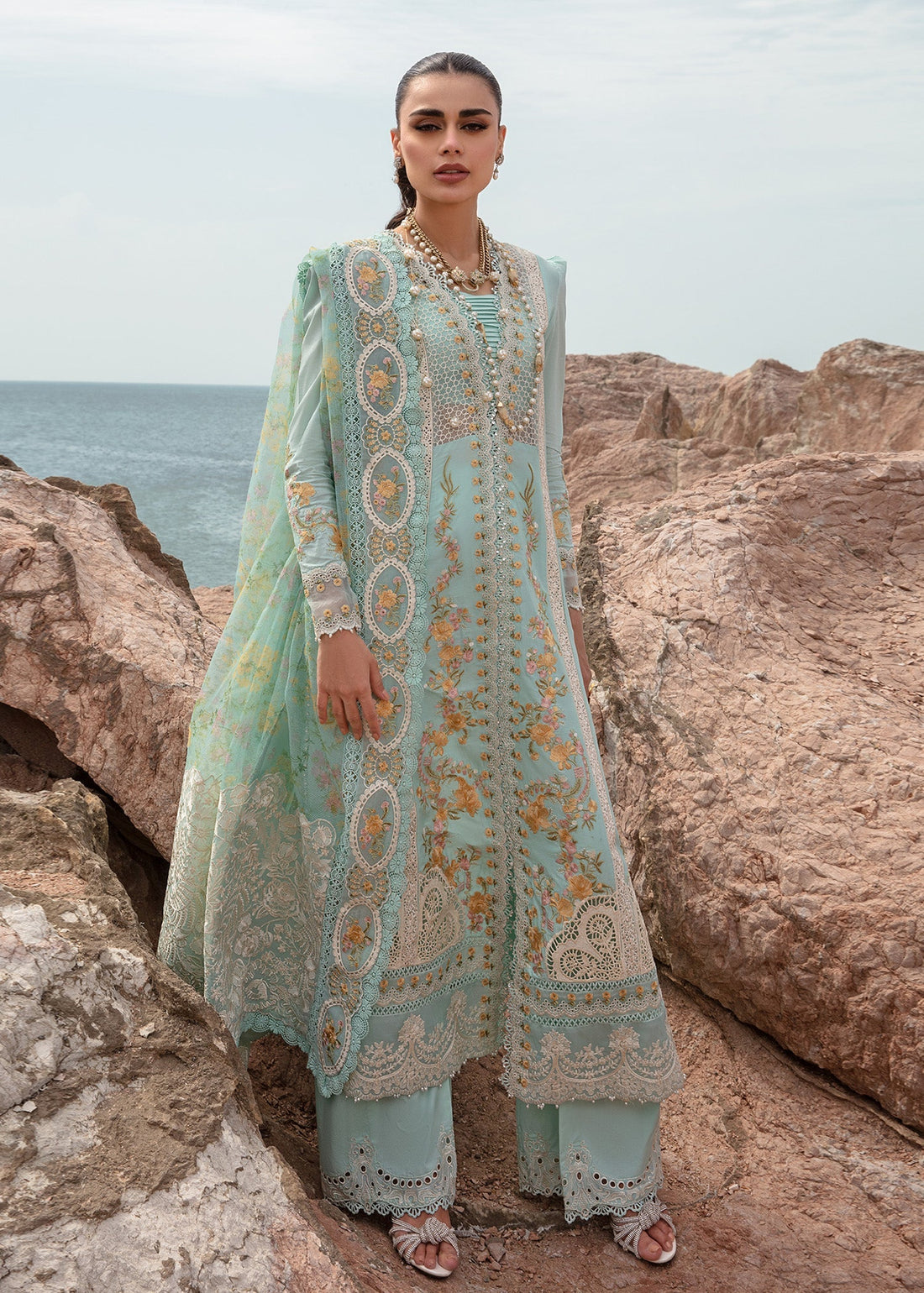 Crimson | Lawn 24 | Dove's Song - Opel by Crimson - Designer Dress - Type: Luxury - Available at Sana Yasir - 100% Original
