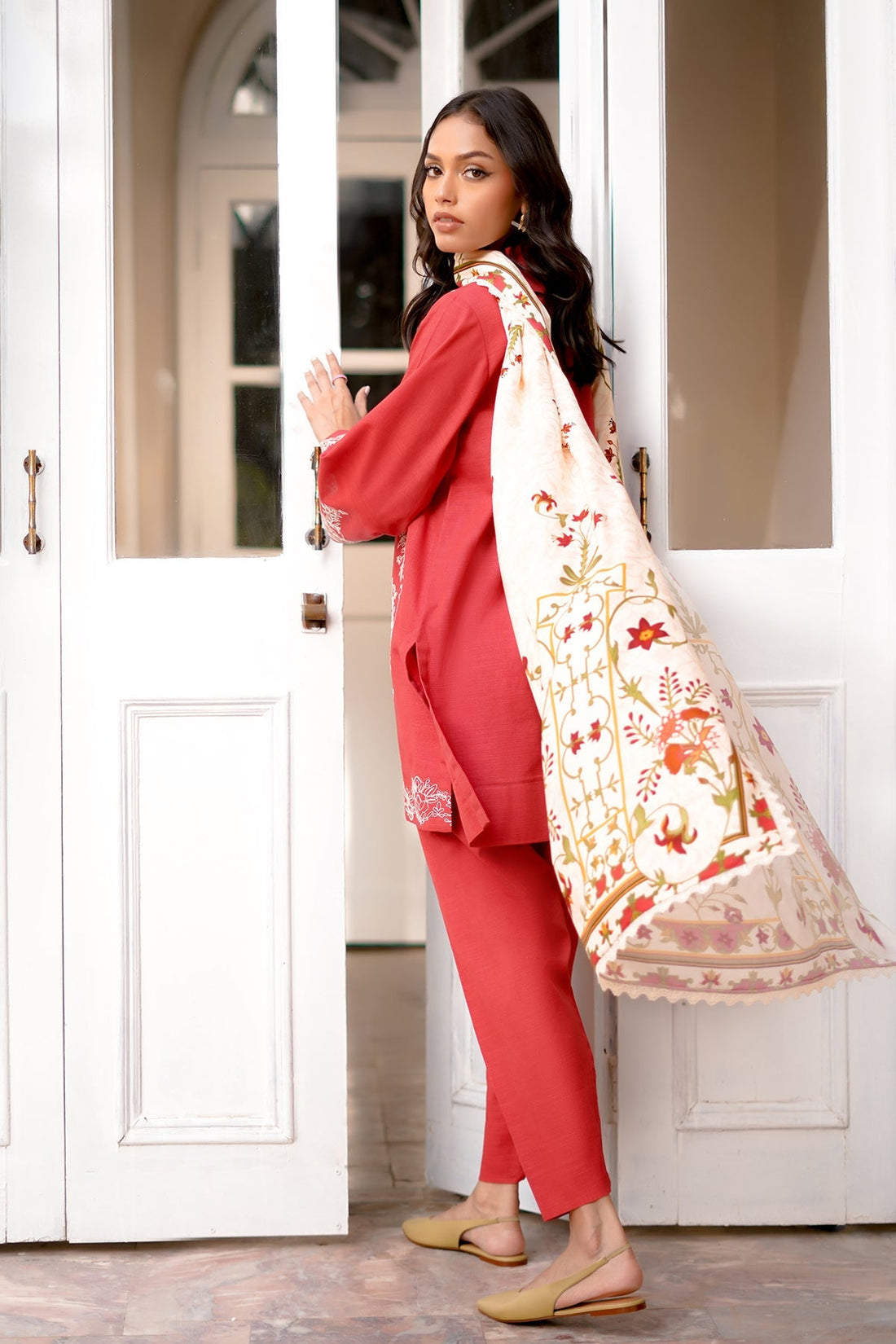 Sahar | Autumn Winter 2024 | Sunset Rust by Sahar - Designer Dress - Type: Ladies Clothes - Available at Sana Yasir - 100% Original